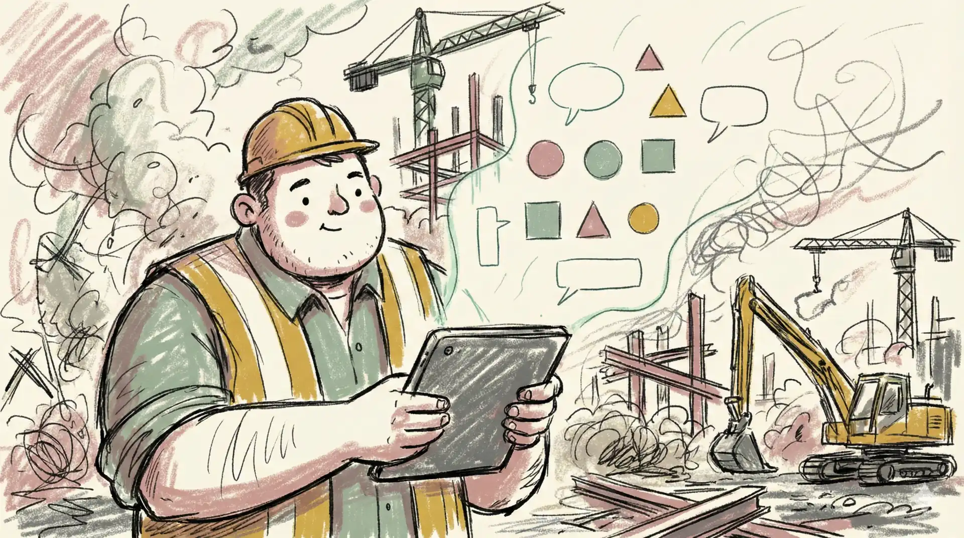 AI 단절 - 기술과 인간 사이의 간극을 보여주는 일러스트레이션