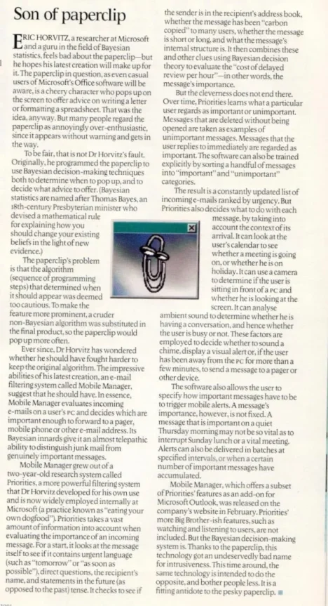 The Economist의 Son of Paperclip 기사