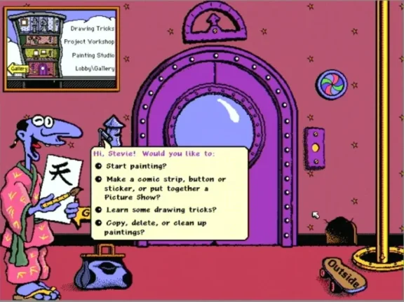 Microsoft Fine Artist의 McZee가 파일 작업을 포함한 전체 사용자 경험을 점령하고 있는 모습