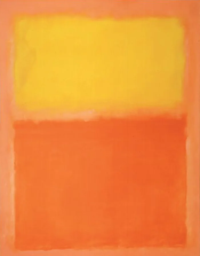 Mark Rothko의 Orange and Yellow (1956)