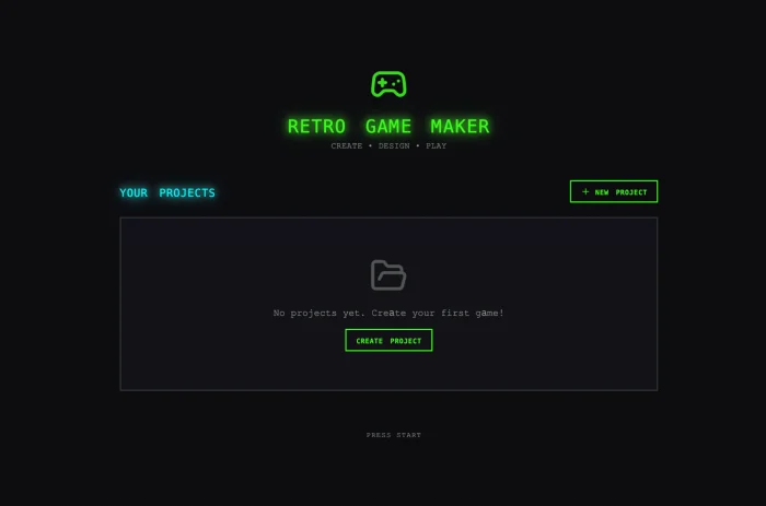 단독 에이전트가 만든 앱의 초기 화면