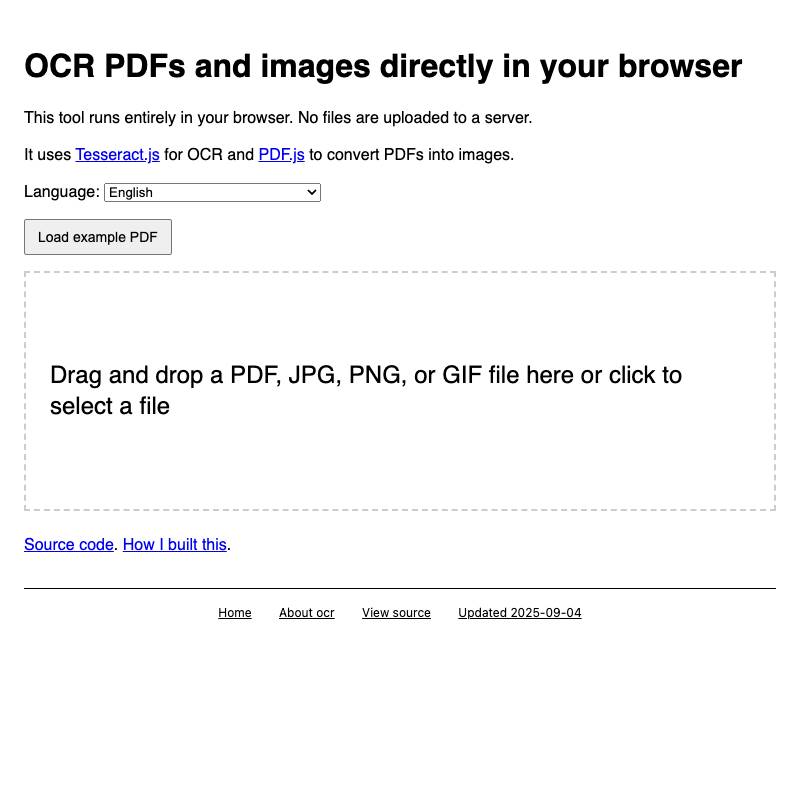 Tesseract OCR 도구