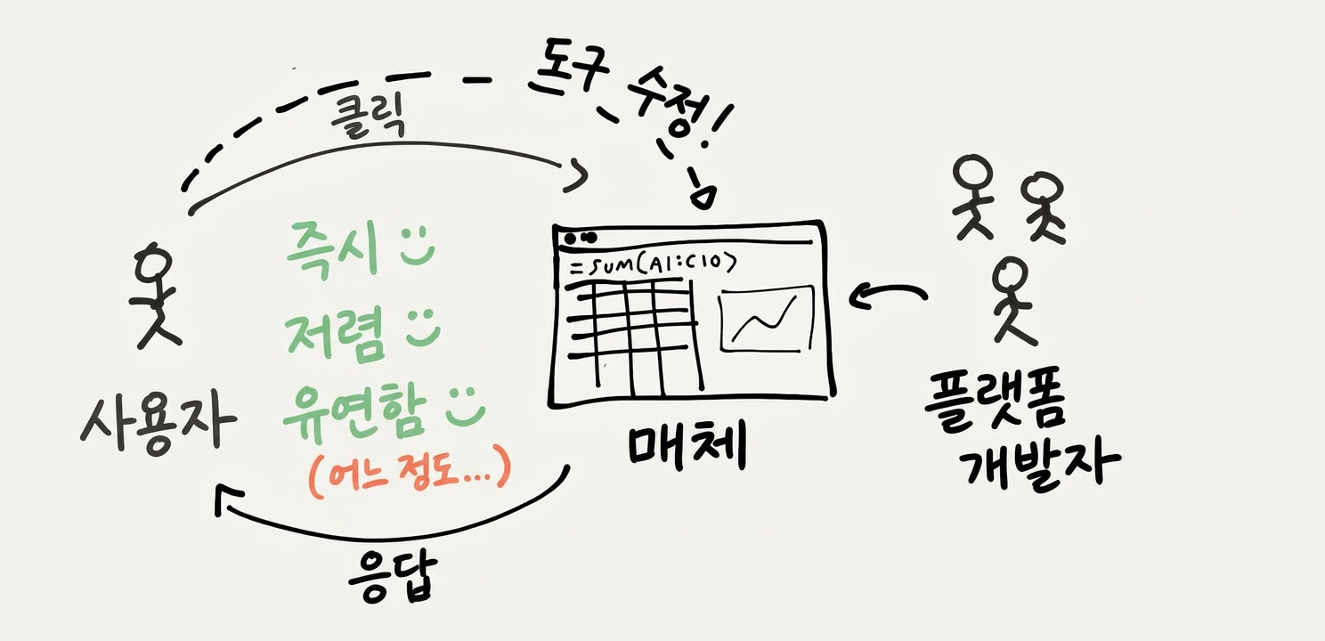 컴퓨테이셔널 미디어로서의 스프레드시트 다이어그램
